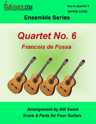 Bill Swick's Year 4, Quarter 3 - Advanced Ensembles for Quartets Guitar and Fretted sheet music cover Thumbnail